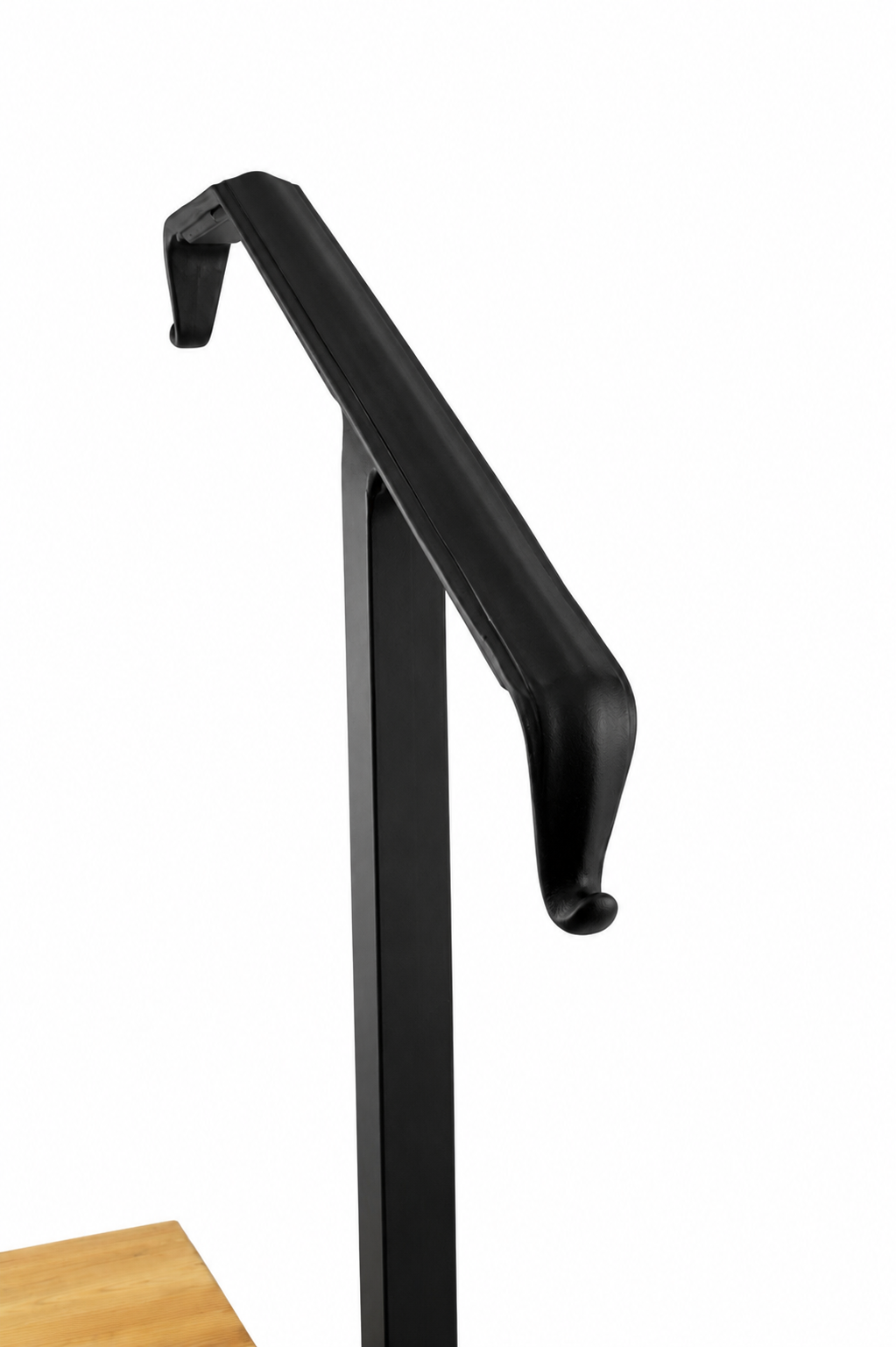 Metal Handrail Lamb Lamp Single Post Flat Black 1 or 2 Step