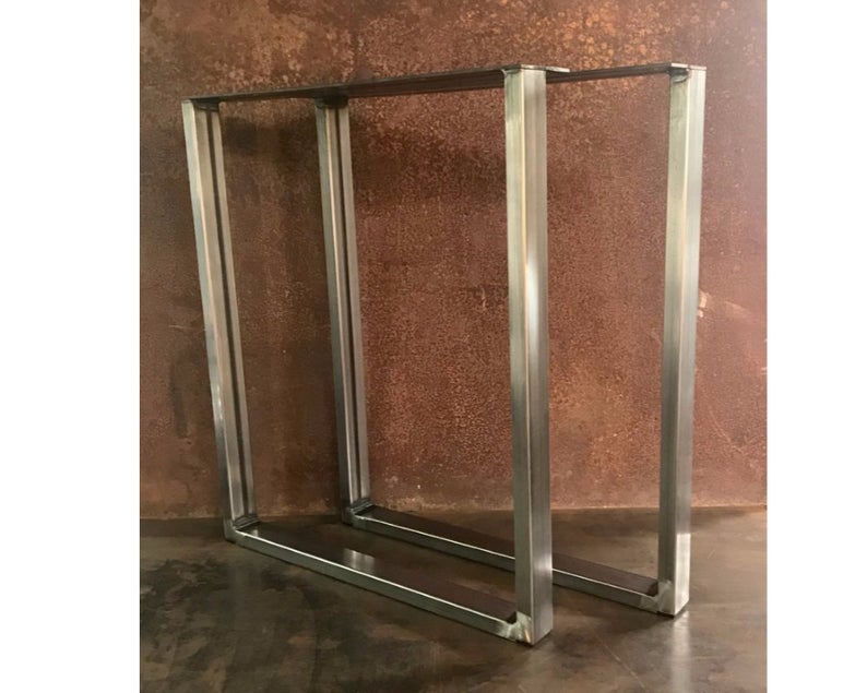 Jefferson Services Inc., Metal Table Legs, 2x1 U Raw (30 Pairs)