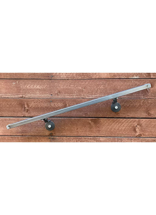 2x1, Metal Handrails, Raw, Straight Cut
