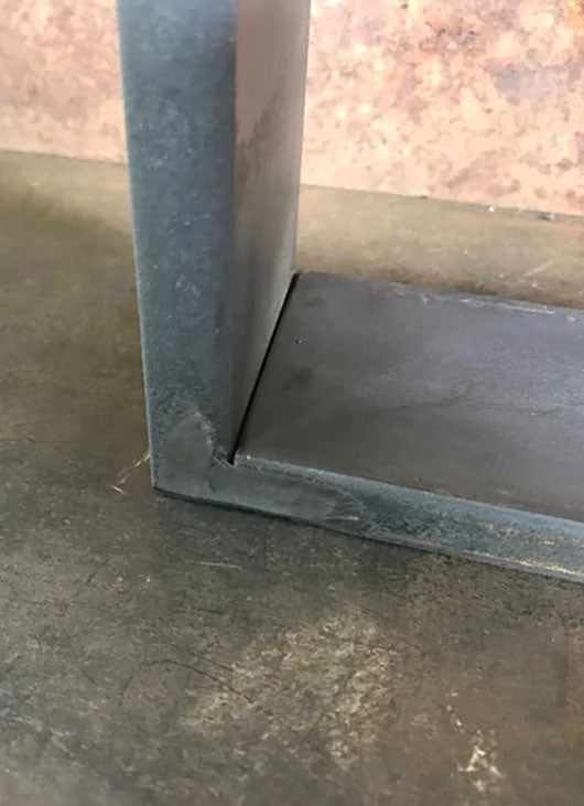 Metal Table Legs, 2x1/2 U Raw (Set of 2)