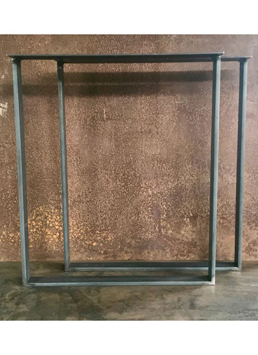 Metal Table Legs, 2x1/2 U Raw (Set of 2)