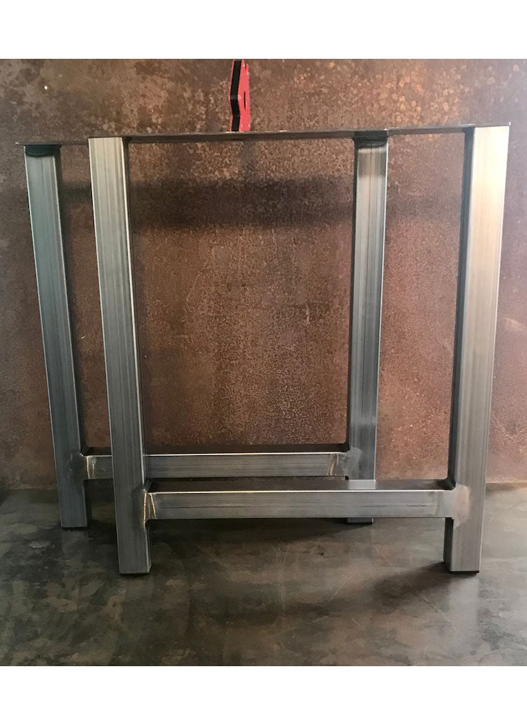 Metal Table Legs, 2x2 H Raw (Set of 2)