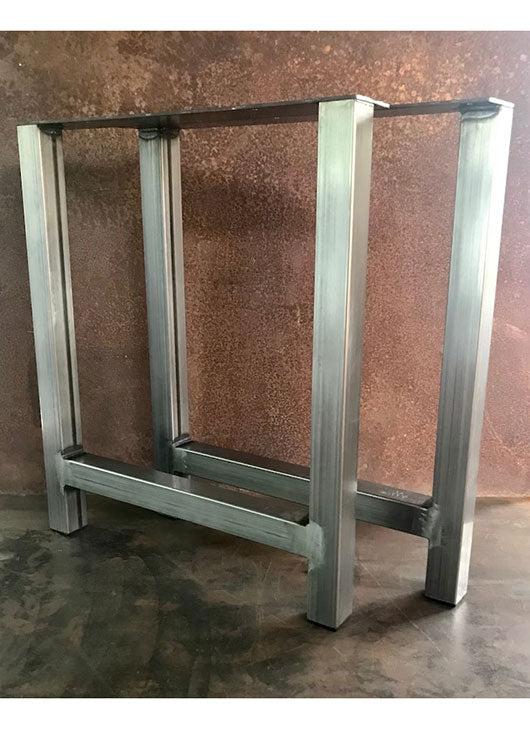 Metal Table Legs, 2x2 H Raw (Set of 2)
