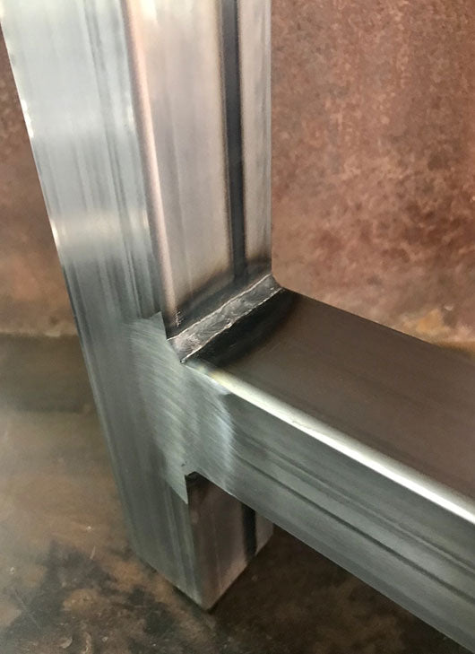 Metal Table Legs, 2x2 H Raw (Set of 2)