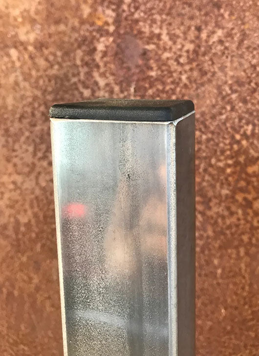 Metal Table Legs, 2x2 Single Post, Raw (Set of 4)