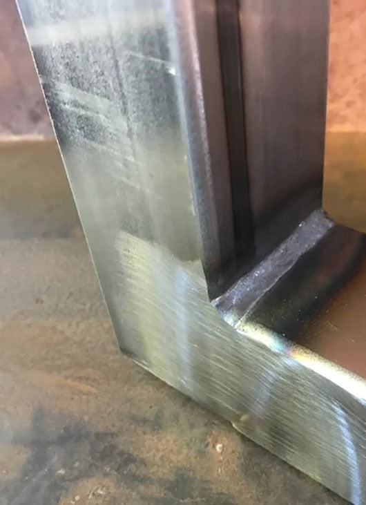 Metal Table Legs, 2x2 U Raw (Set of 2)