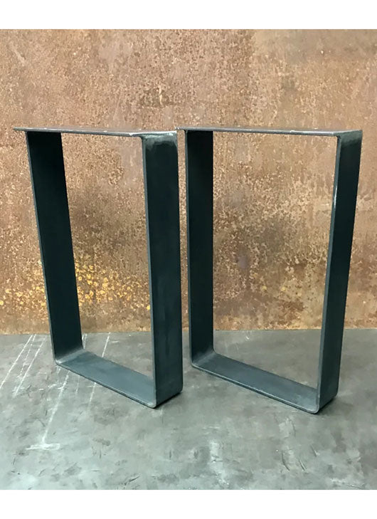 Metal Table Legs, 3x1/4 U Raw (Set of 2)
