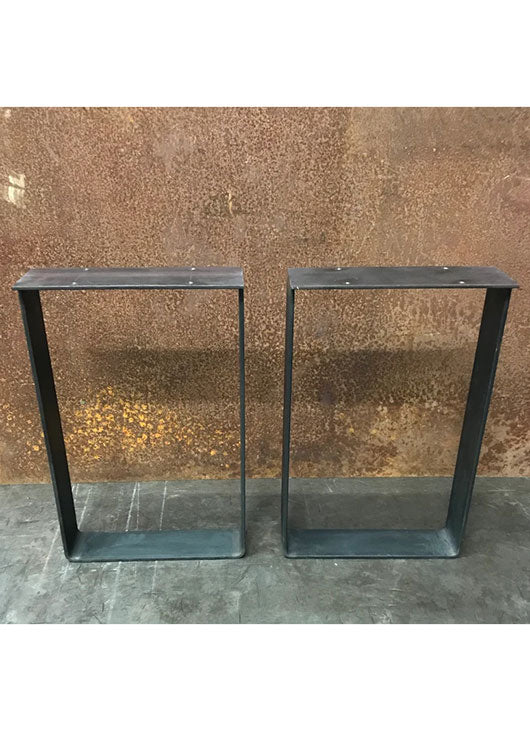 Metal Table Legs, 3x1/4 U Raw (Set of 2)