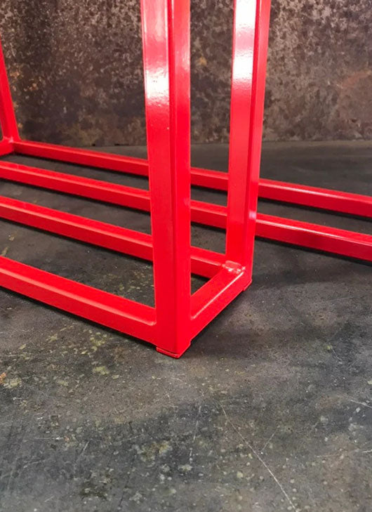 Metal Table Legs, 5/8 U Red (Set of 2)