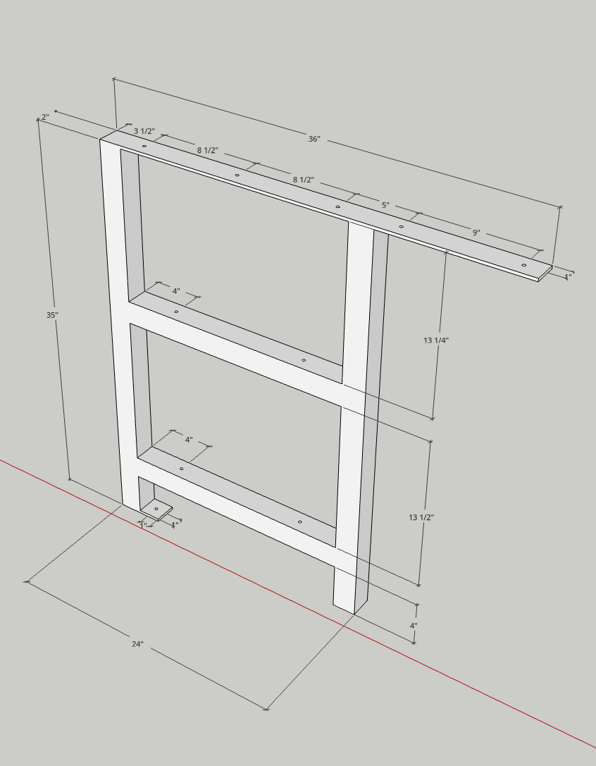 Metal Table Legs design sketch, featuring 2x2 double H dimensions and specifications for modern furniture.