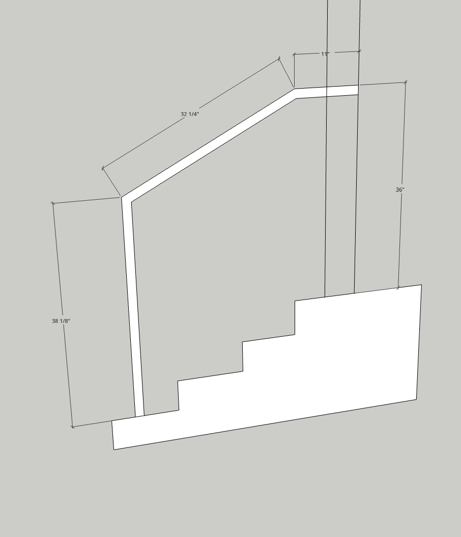 John Downs, Metal Handrail 1.5x1.5 Single Post Flat black