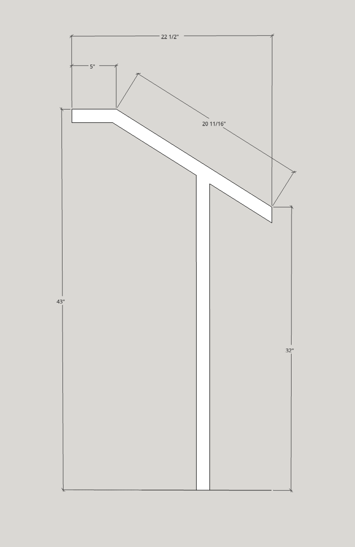Metal Handrail Volute Single Post Flat Black 1 or 2 Step