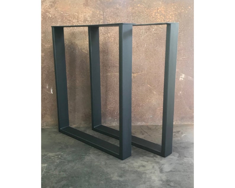 Metal Table Legs in a modern 3x1 U shape with a sleek design and durable structure.