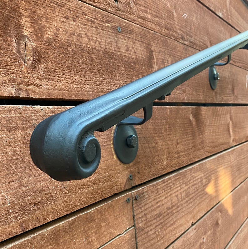 Chris Jones, Meat Handrail 2" Molding Cap Volute, Flat Black