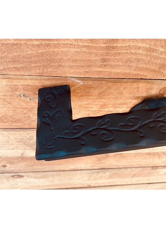 black handrails for stairs