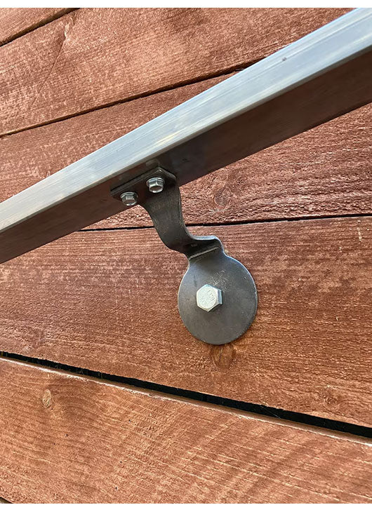 2x1, Metal Handrails, Raw, Straight Cut