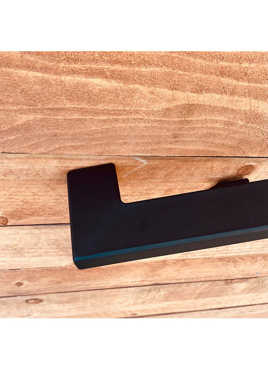 2x1, Metal Handrails, Flat Black, with Wall Return