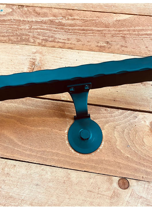 black metal handrails for outdoor steps