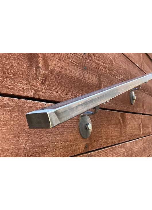 Metal Handrails | Black | Wall-Mount | ADA Compliant | Staicase Rail ...