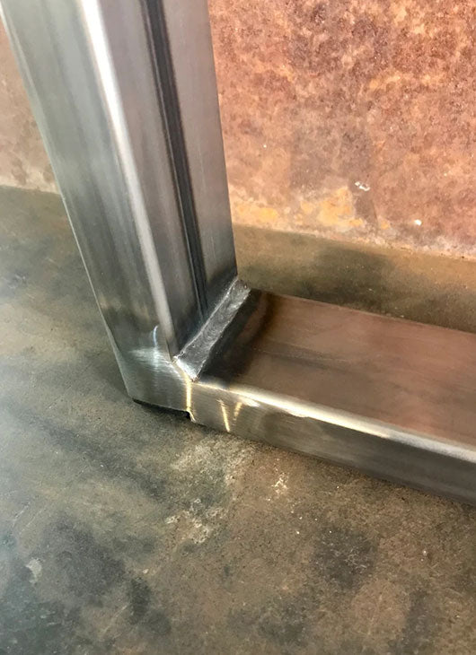 Metal Table Legs, 2x1 U Raw (Set of 2)