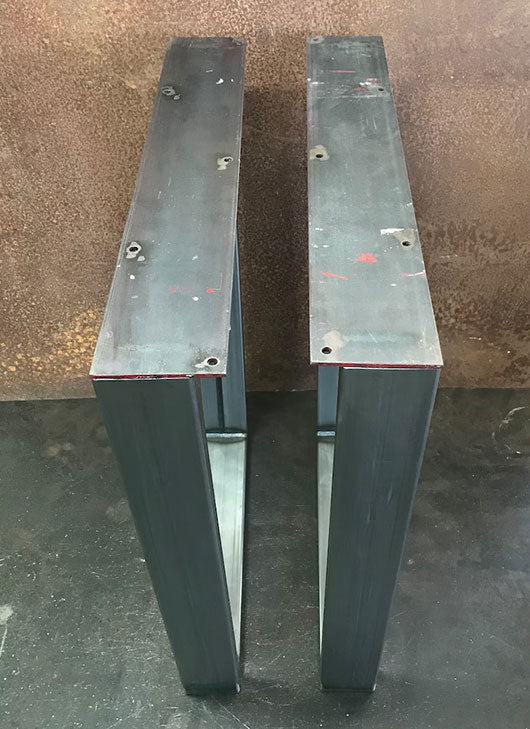 Metal Table Legs, 3x1 Taper Raw (Set of 2)